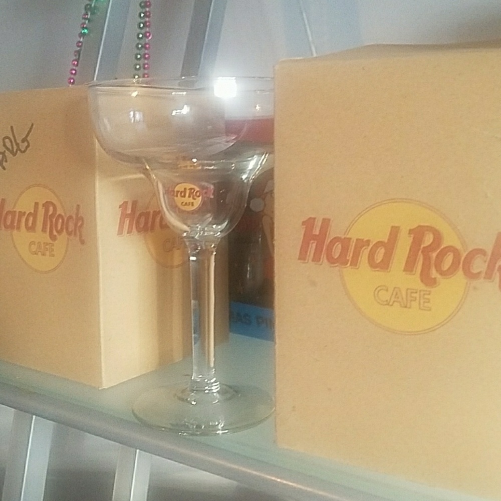 Set of 2 Hard Rock Cafe Margarita Glasses